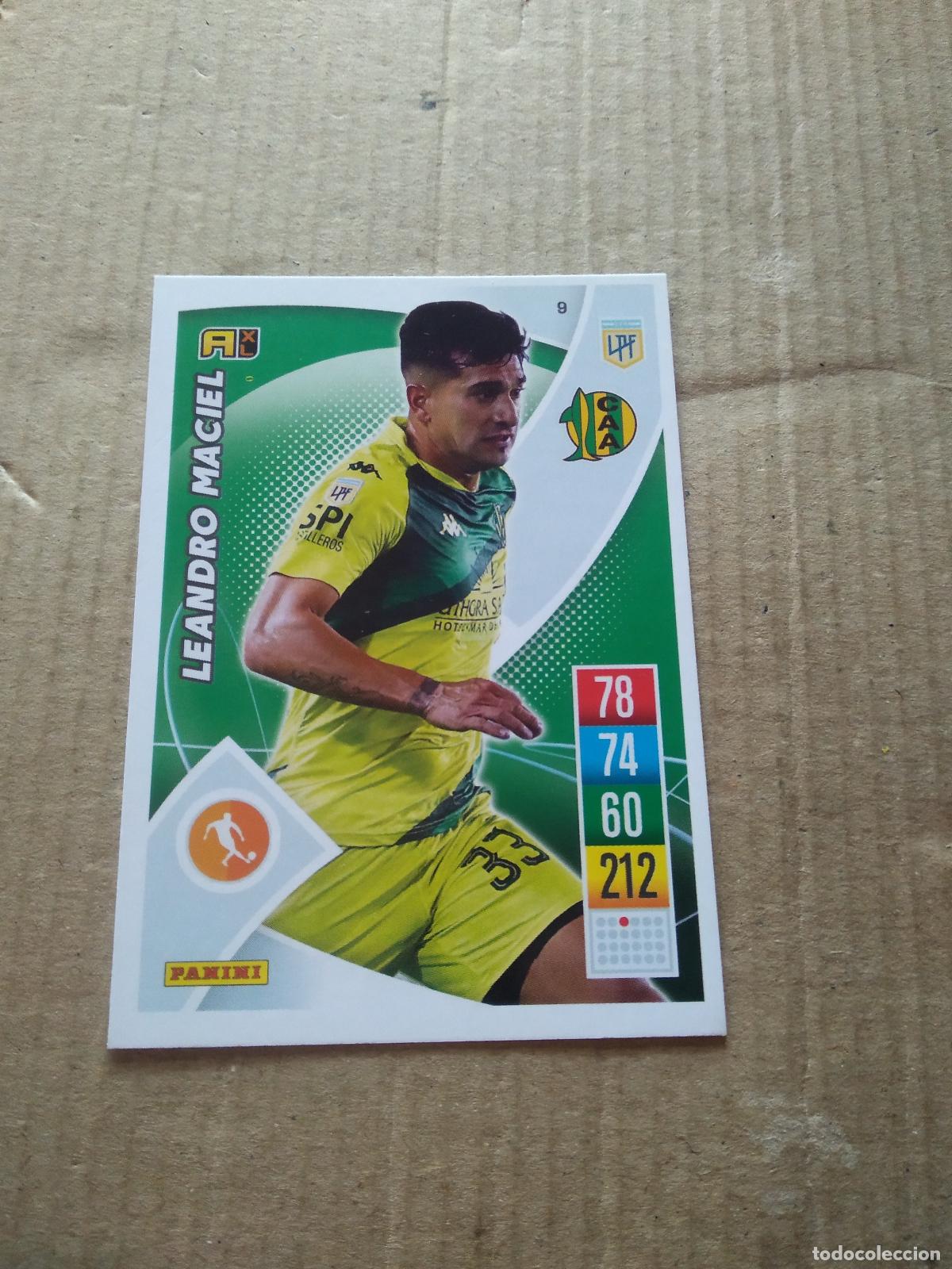 Cromos de F&uacute;tbol: 9 LEANDRO MACIEL ALDOSIVI CROMO FUTBOL ARGENTINO 21-22 PANINI LIGA ARGENTINA 2021-2022