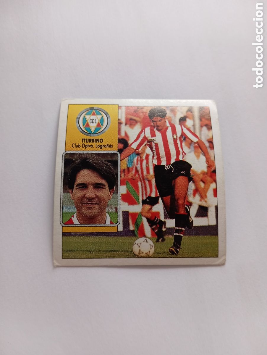 Cromos de F&uacute;tbol: ITURRINO Logro&ntilde;&eacute;s Liga Este 1992 1993 Panini 92 93 NUEVO SIN PEGAR