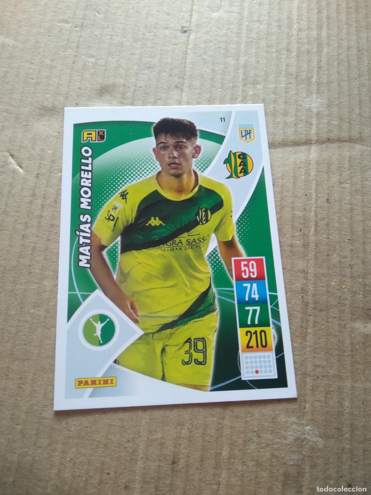Cromos de F&uacute;tbol: 11 MATIAS MORELLO ALDOSIVI CROMO FUTBOL ARGENTINO 21-22 PANINI LIGA ARGENTINA 2021-2022