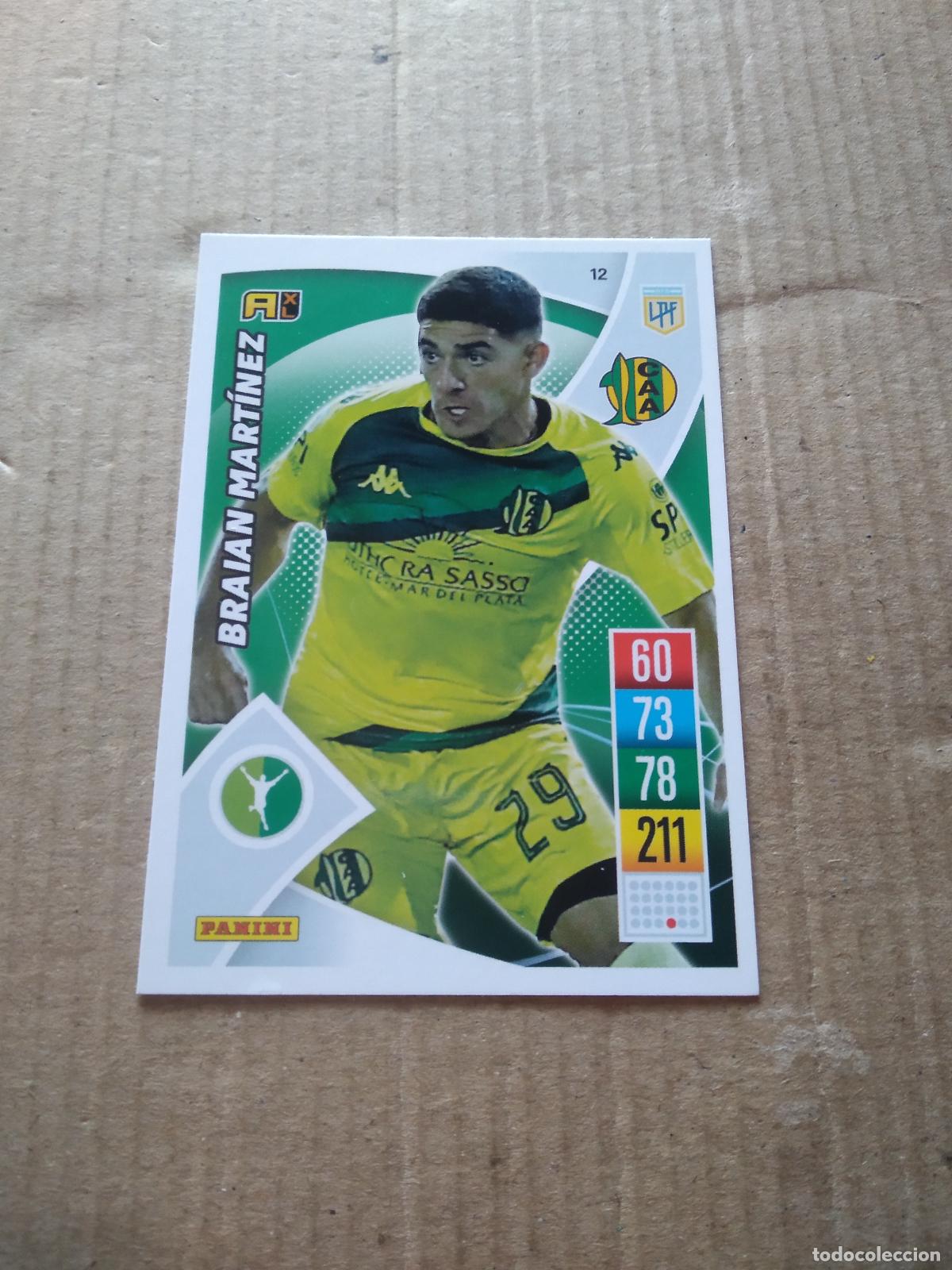 Cromos de F&uacute;tbol: 12 BRAIAN MARTINEZ ALDOSIVI CROMO FUTBOL ARGENTINO 21-22 PANINI LIGA ARGENTINA 2021-2022