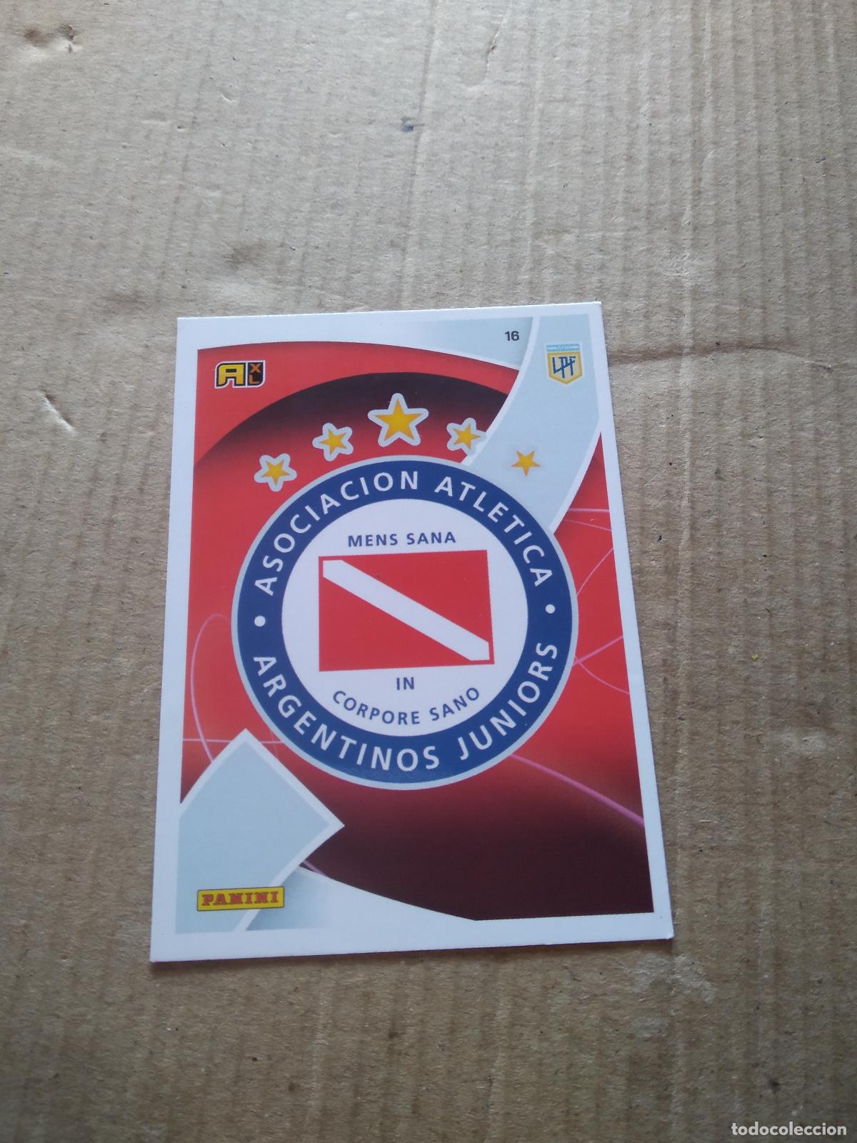 Cromos de F&uacute;tbol: 16 ESCUDO ARGENTINOS JUNIORS CROMO FUTBOL ARGENTINO 21-22 PANINI LIGA ARGENTINA 2021-2022