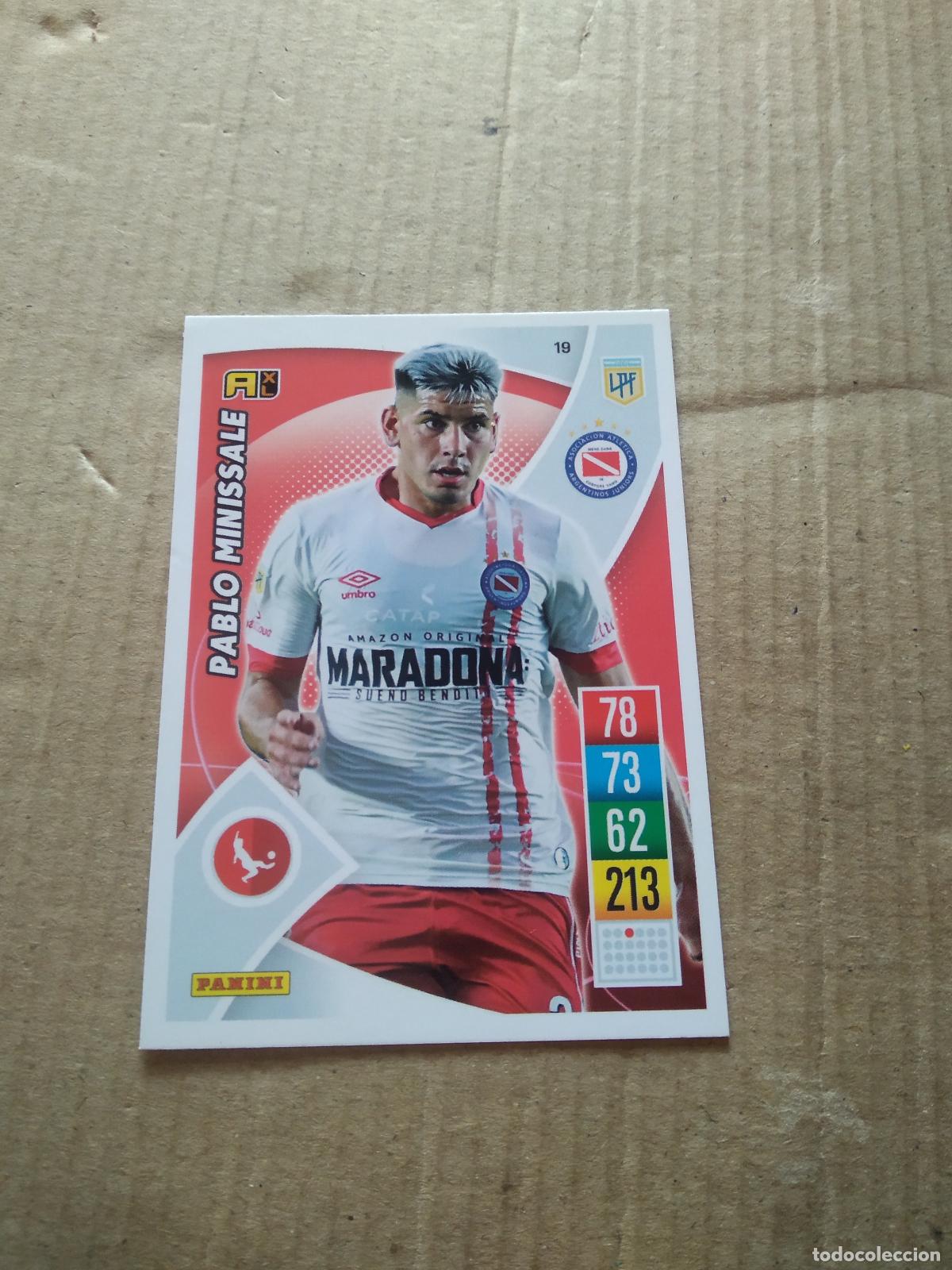 Cromos de F&uacute;tbol: 19 PABLO MINISSALE ARGENTINOS JUNIORS CROMO FUTBOL ARGENTINO 21-22 PANINI LIGA ARGENTINA 2021-2022