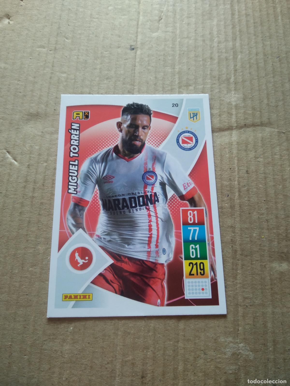 Cromos de F&uacute;tbol: 20 MIGUEL TORREN ARGENTINOS JUNIORS CROMO FUTBOL ARGENTINO 21-22 PANINI LIGA ARGENTINA 2021-2022