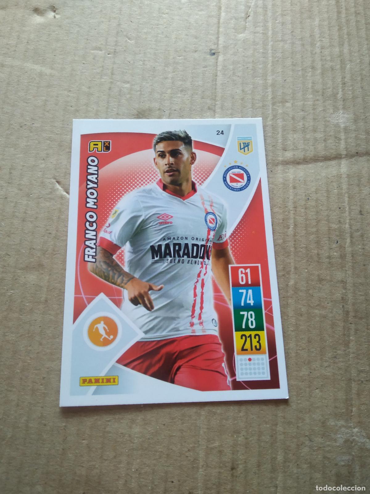 Cromos de F&uacute;tbol: 24 FRANCO MOYANO ARGENTINOS JUNIORS CROMO FUTBOL ARGENTINO 21-22 PANINI LIGA ARGENTINA 2021-2022
