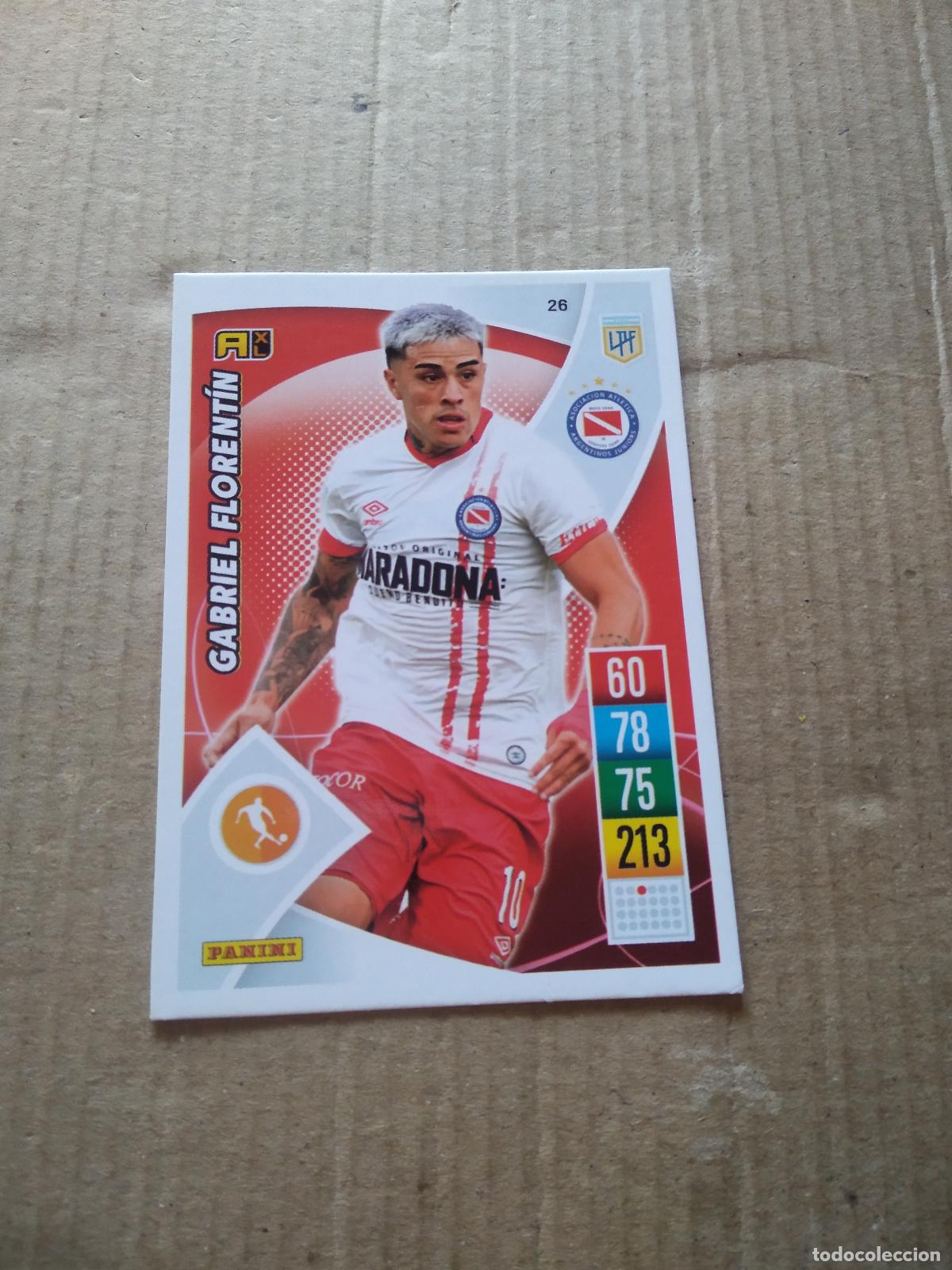 Cromos de F&uacute;tbol: 26 GABRIEL FLORENTIN ARGENTINOS JUNIORS CROMO FUTBOL ARGENTINO 21-22 PANINI LIGA ARGENTINA 2021-2022