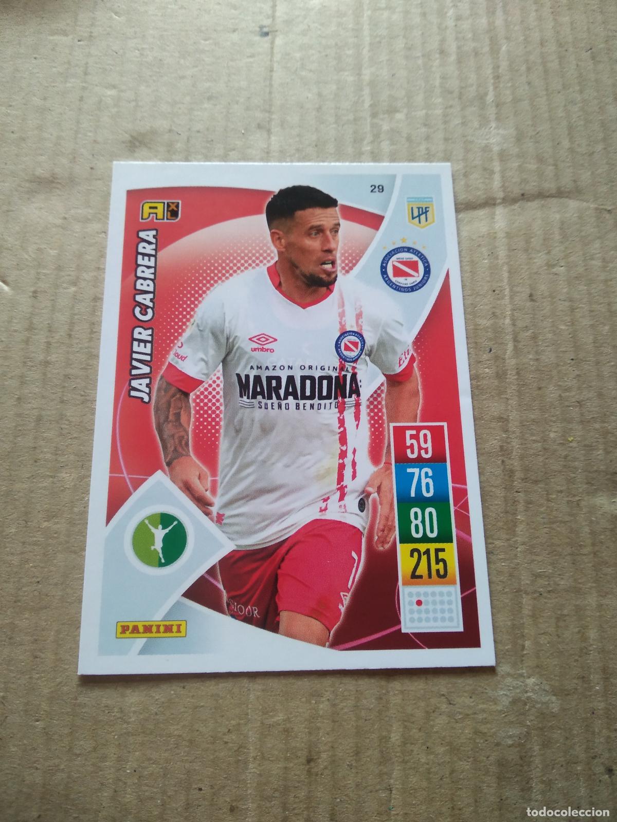 Football Stickers: 29 JAVIER CABRERA ARGENTINOS JUNIORS CROMO FUTBOL ARGENTINO 21-22 PANINI LIGA ARGENTINA 2021-2022