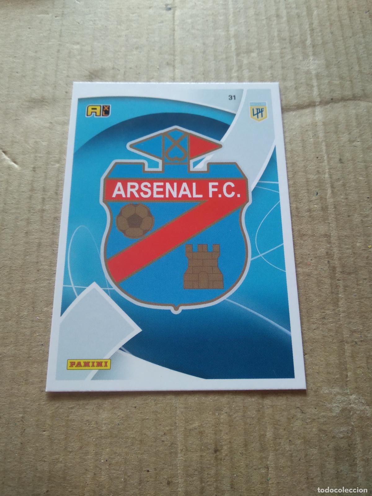 Cromos de F&uacute;tbol: 31 ESCUDO ARSENAL CROMO FUTBOL ARGENTINO 21-22 PANINI LIGA ARGENTINA 2021-2022