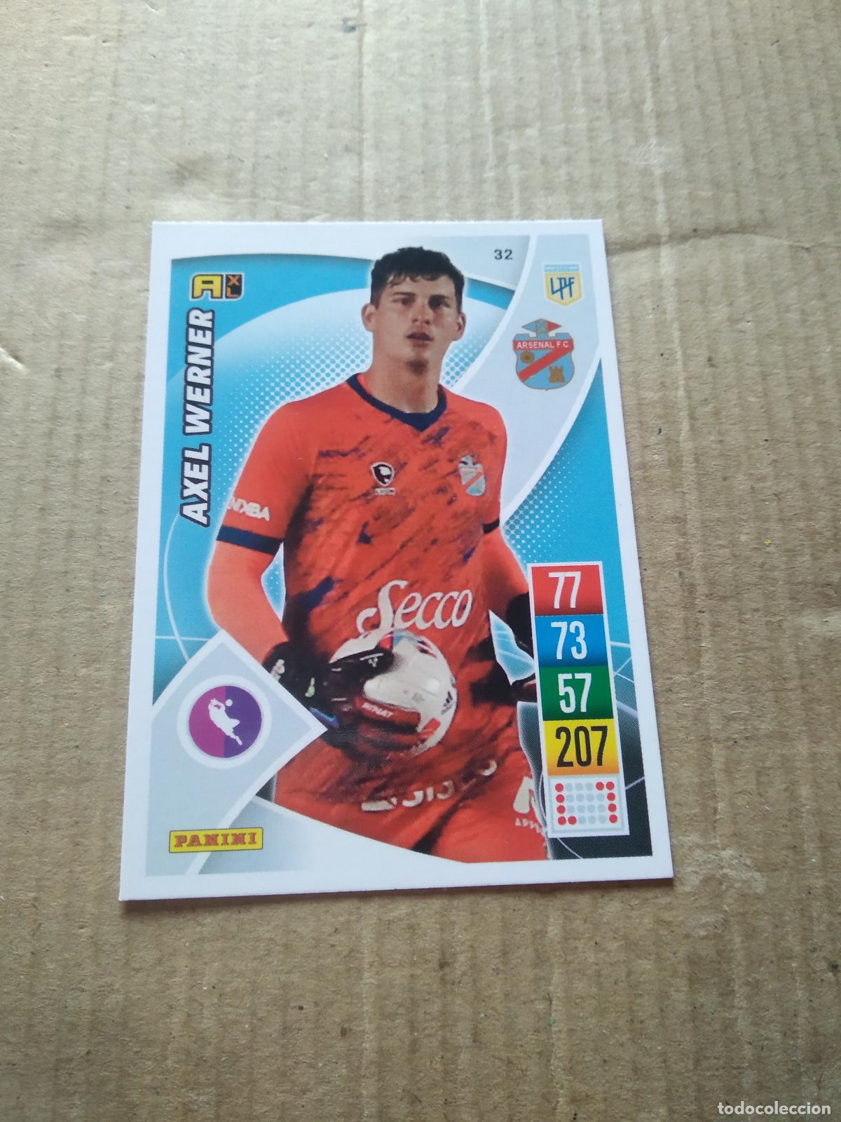 Cromos de F&uacute;tbol: 32 AXEL WERNER ARSENAL CROMO FUTBOL ARGENTINO 21-22 PANINI LIGA ARGENTINA 2021-2022