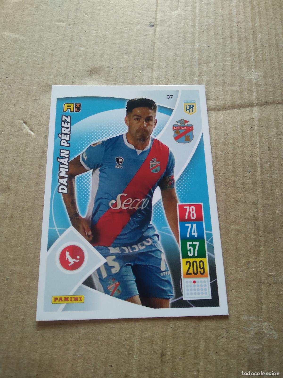 Cromos de F&uacute;tbol: 37 DAMIAN PEREZ ARSENAL CROMO FUTBOL ARGENTINO 21-22 PANINI LIGA ARGENTINA 2021-2022