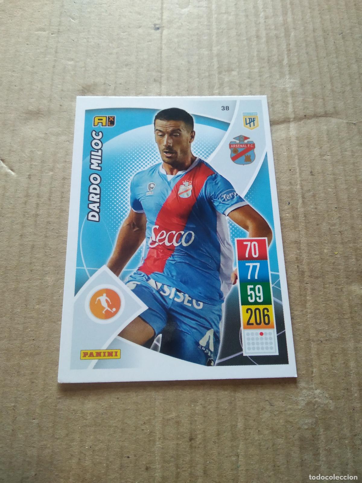 Cromos de F&uacute;tbol: 38 DARDO MILOC ARSENAL CROMO FUTBOL ARGENTINO 21-22 PANINI LIGA ARGENTINA 2021-2022