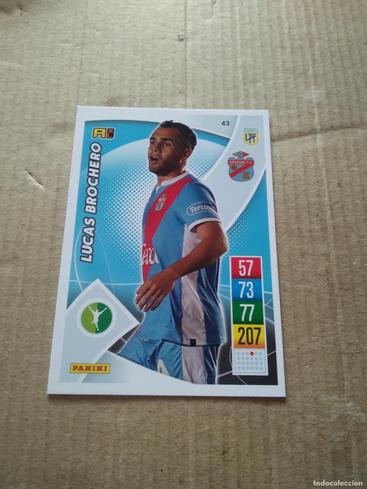 Cromos de F&uacute;tbol: 43 LUCAS BROCHERO ARSENAL CROMO FUTBOL ARGENTINO 21-22 PANINI LIGA ARGENTINA 2021-2022