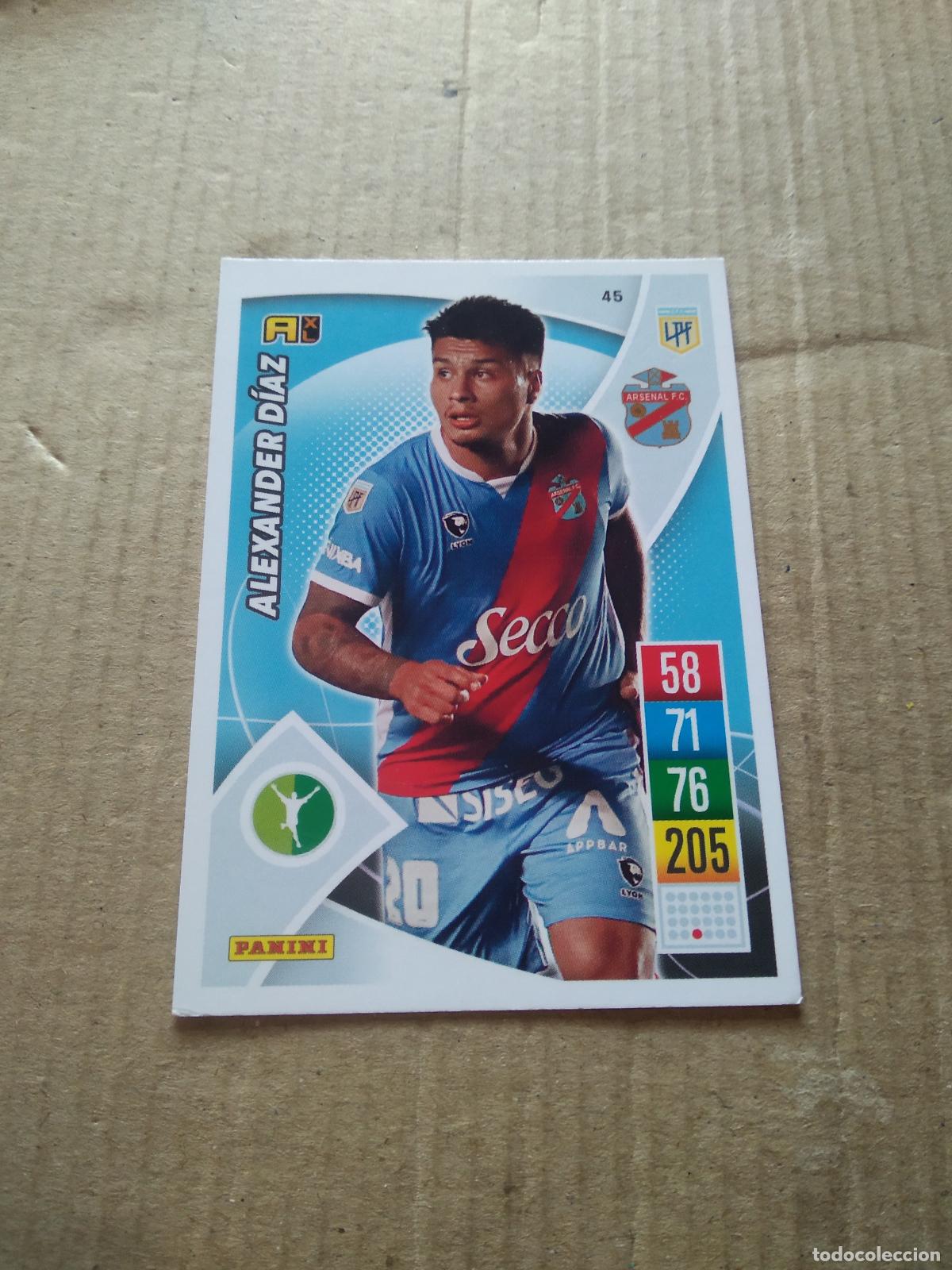Cromos de F&uacute;tbol: 45 ALEXANDER DIAZ ARSENAL CROMO FUTBOL ARGENTINO 21-22 PANINI LIGA ARGENTINA 2021-2022