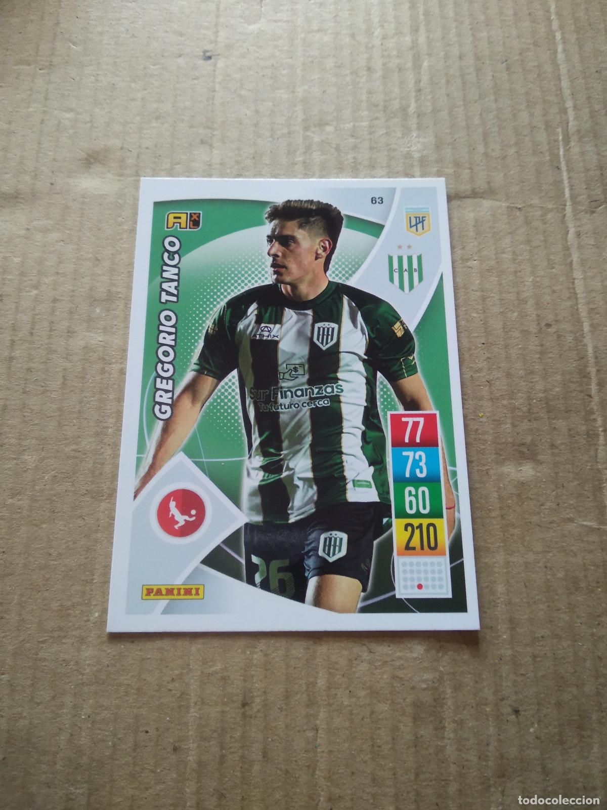 Cromos de F&uacute;tbol: 63 GREGORIO TANCO BANFIELD CROMO FUTBOL ARGENTINO 21-22 PANINI LIGA ARGENTINA 2021-2022