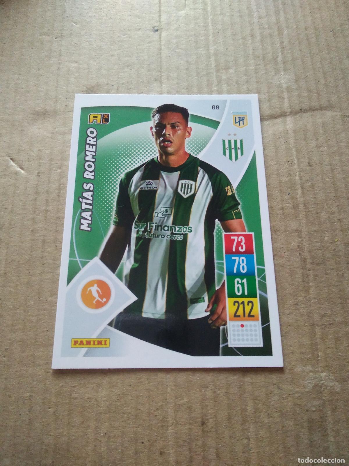 Cromos de F&uacute;tbol: 69 MATIAS ROMERO BANFIELD CROMO FUTBOL ARGENTINO 21-22 PANINI LIGA ARGENTINA 2021-2022