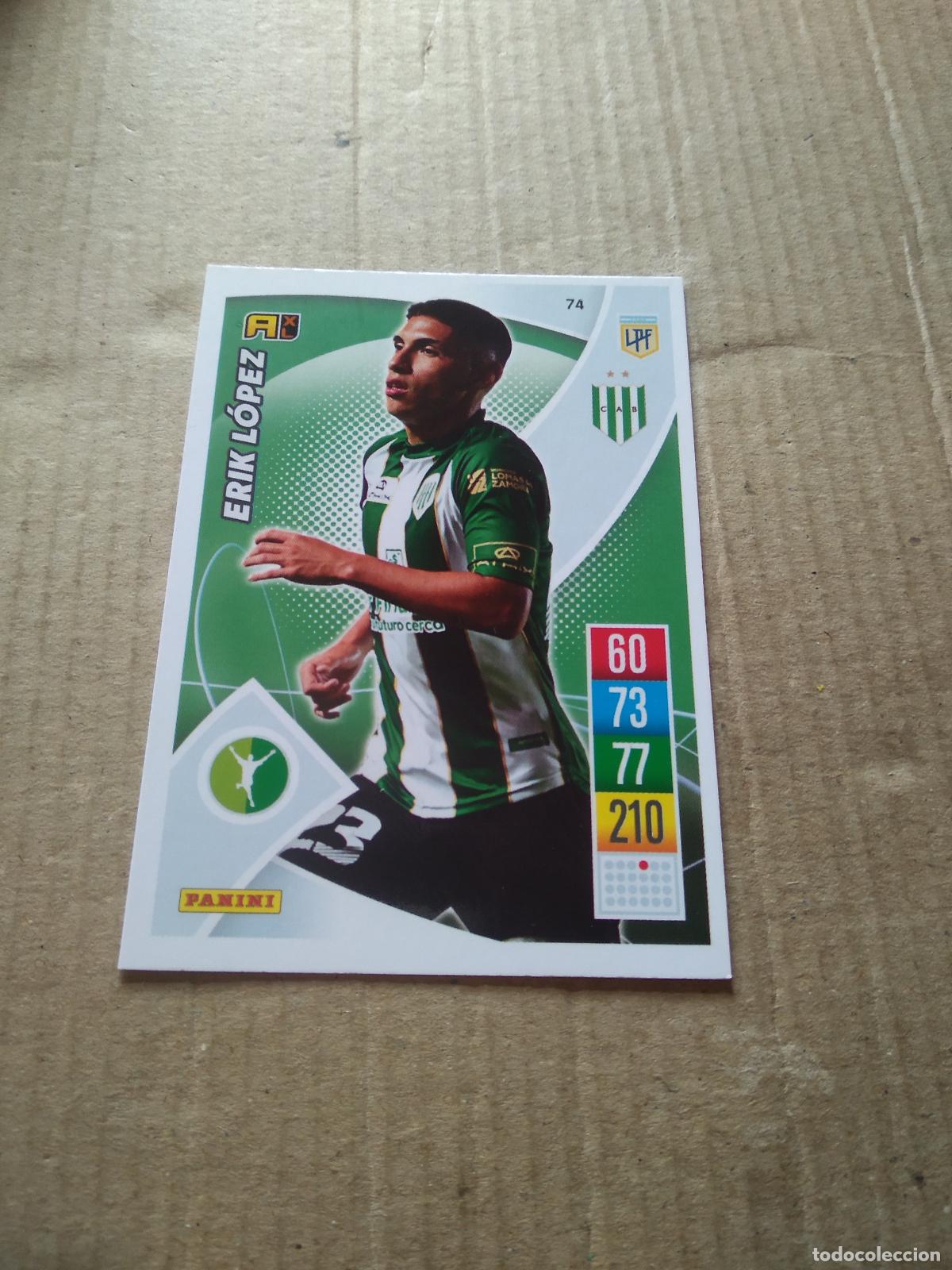 Fu&szlig;ball-Sticker: 74 ERIK LOPEZ BANFIELD CROMO FUTBOL ARGENTINO 21-22 PANINI LIGA ARGENTINA 2021-2022