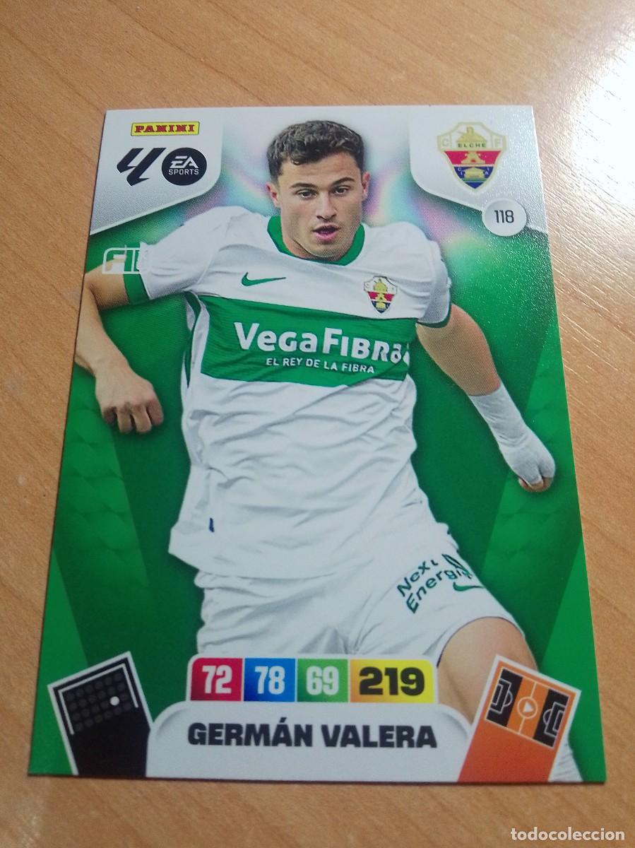 Cromos de F&uacute;tbol: 118 GERM&Aacute;N VALERA DEL ELCHE 25 26 ADRENALYN XL 2025 2026 NUEVO