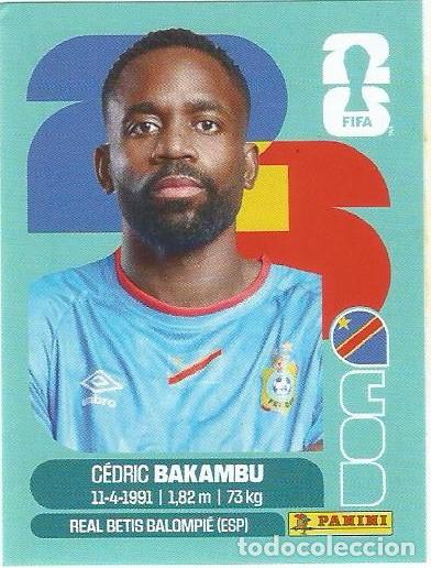 Cromos de F&uacute;tbol: MUNDIAL FIFA CUP 2026 - STICKER - CONGO - CEDRIC BAKAMBU - COD19
