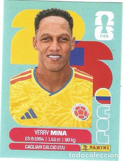Cromos de F&uacute;tbol: MUNDIAL FIFA CUP 2026 - STICKER - COLOMBIA - YERRY MINA - COL 5