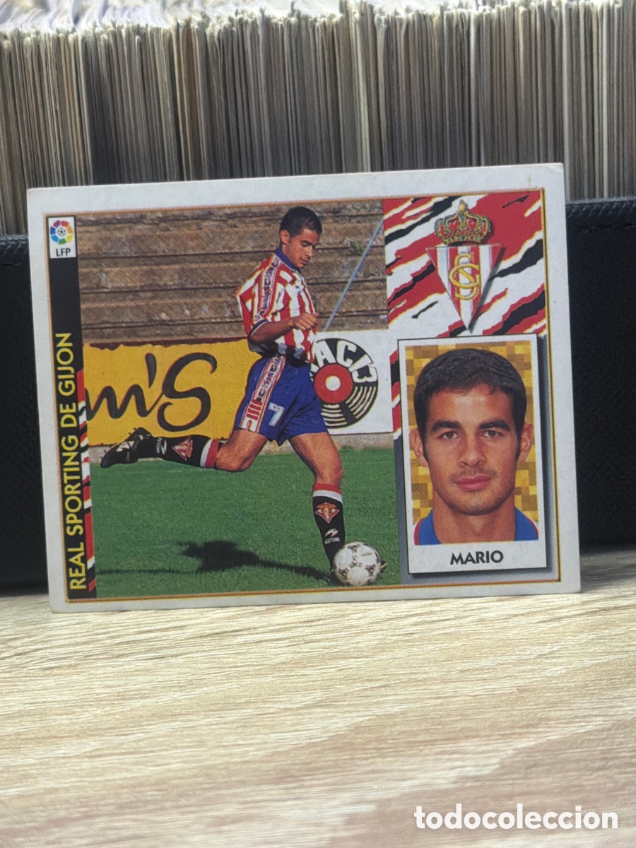 Fu&szlig;ball-Sticker: LIGA 97 98 - Mario - Sporting de Gij&oacute;n - Coloca - Ediciones Este - sin pegar