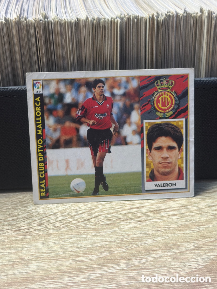 Cartes &agrave; collectionner de Football: LIGA 97 98 - Valer&oacute;n - Mallorca - Coloca - Ediciones Este - sin pegar