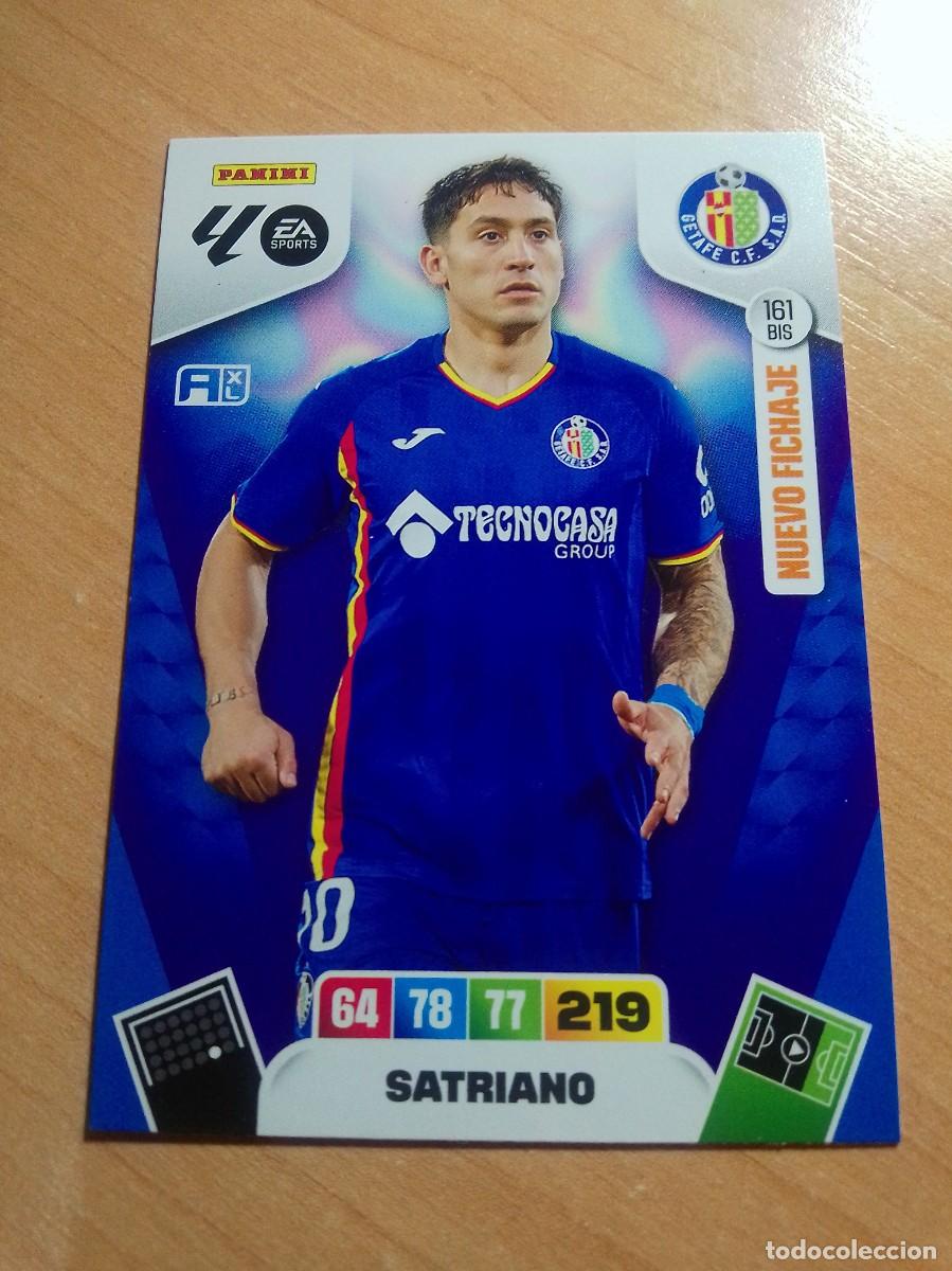 Cromos de F&uacute;tbol: 161 BIS SATRIANO NUEVO FICHAJE DEL GETAFE 25 26 ADRENALYN XL 2025 2026