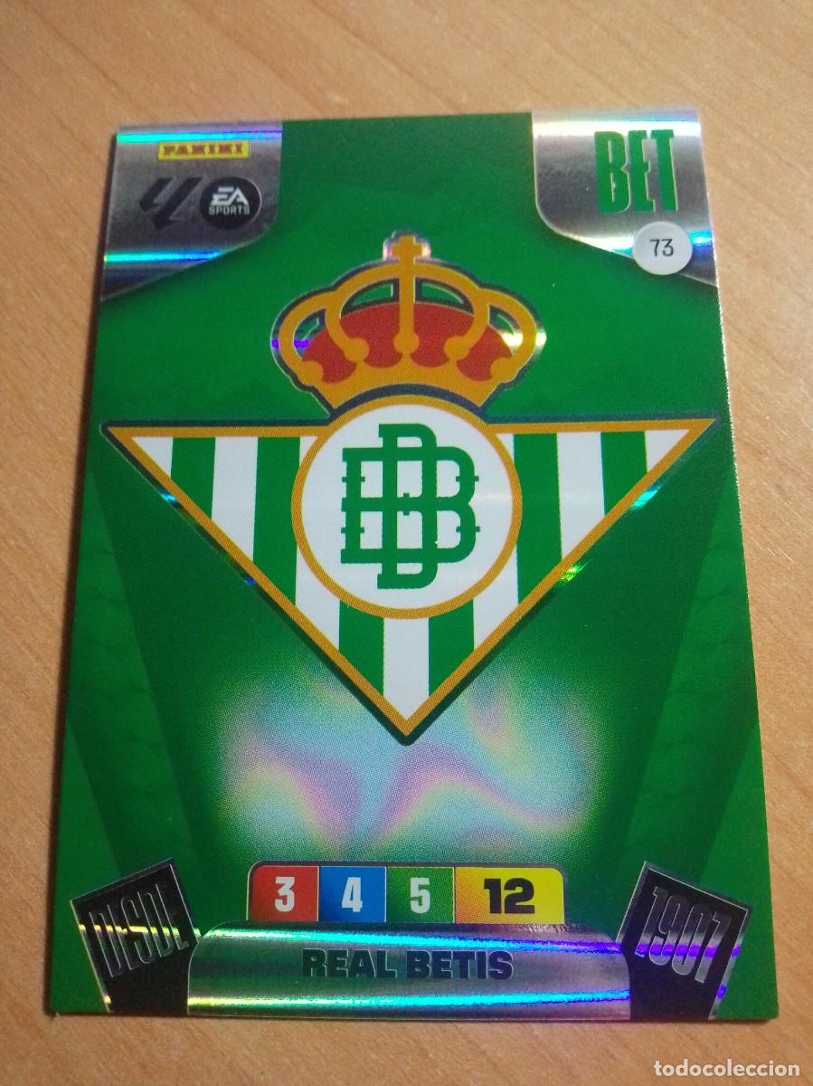 Cromos de F&uacute;tbol: 73 ESCUDO DEL BETIS 25 26 ADRENALYN XL 2025 2026