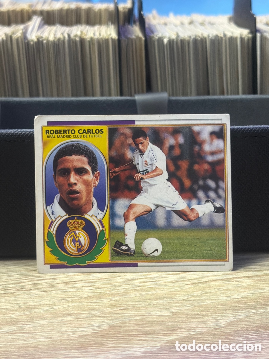 Cromos de F&uacute;tbol: LIGA 96 97 - Roberto Carlos - Real Madrid - especial - Ediciones Este - Sin pegar
