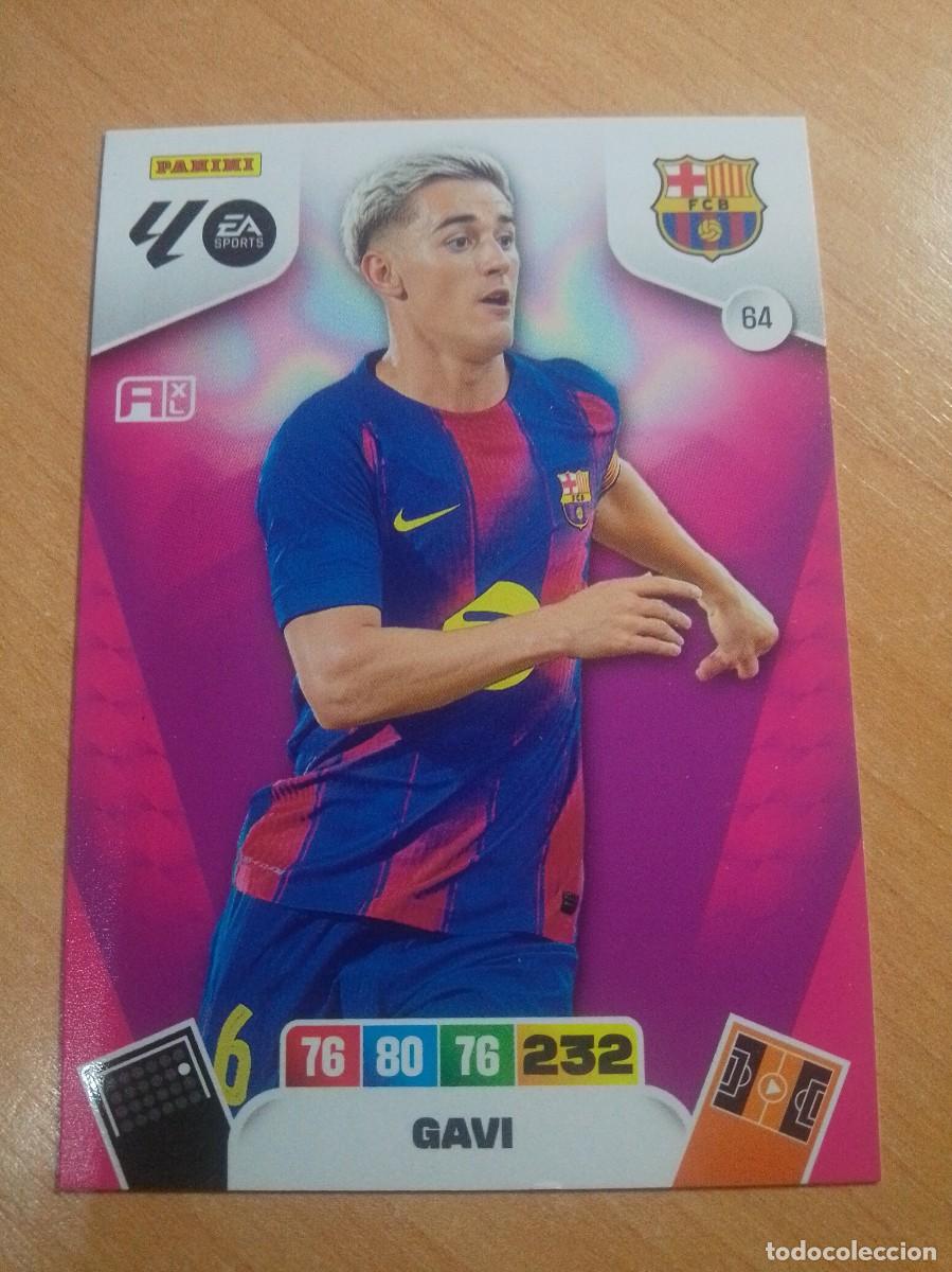 Cromos de F&uacute;tbol: 64 GAVI DEL BARCELONA 25 26 ADRENALYN XL 2025 2026 NUEVO