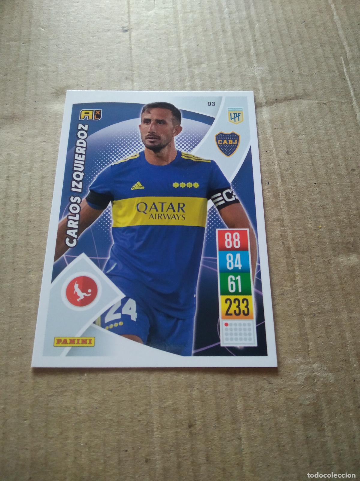 Cromos de F&uacute;tbol: 93 CARLOS IZQUIERDOZ BOCA JUNIORS CROMO FUTBOL ARGENTINO 21-22 PANINI LIGA ARGENTINA 2021-2022