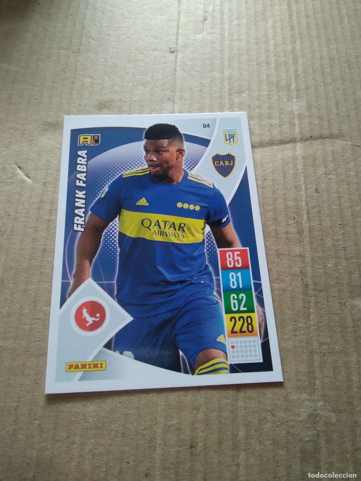 Cromos de F&uacute;tbol: 94 FRANK FABRA BOCA JUNIORS CROMO FUTBOL ARGENTINO 21-22 PANINI LIGA ARGENTINA 2021-2022