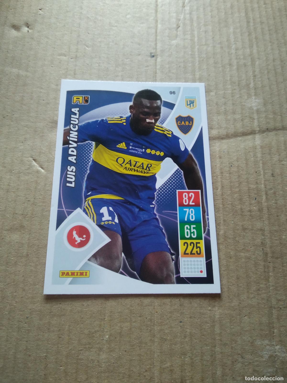 Cromos de F&uacute;tbol: 96 LUIS ADVINCULA BOCA JUNIORS CROMO FUTBOL ARGENTINO 21-22 PANINI LIGA ARGENTINA 2021-2022
