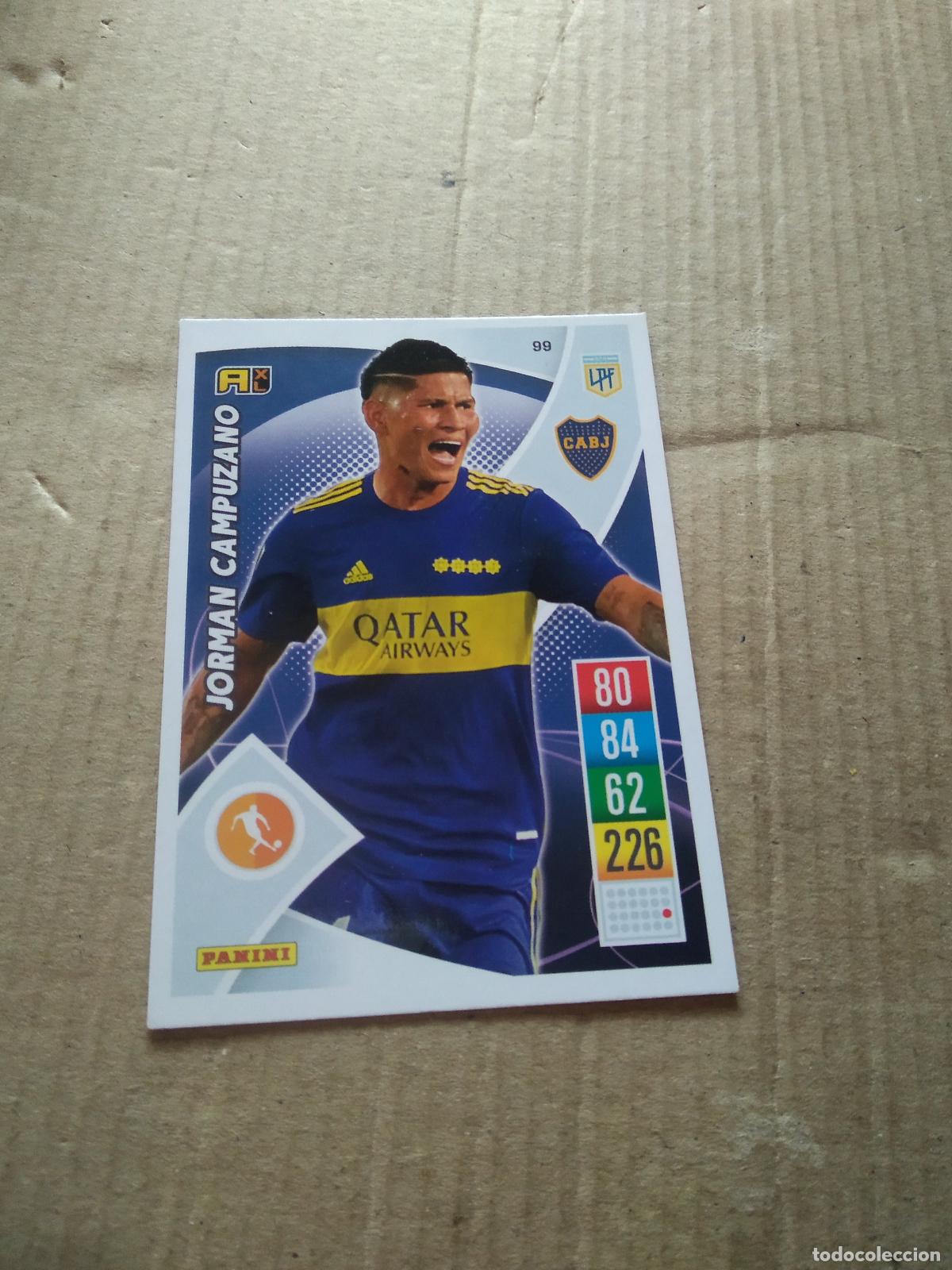 Cromos de F&uacute;tbol: 99 JORMAN CAMPUZANO BOCA JUNIORS CROMO FUTBOL ARGENTINO 21-22 PANINI LIGA ARGENTINA 2021-2022