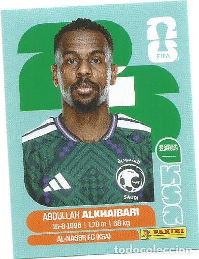 Cromos de F&uacute;tbol: MUNDIAL FIFA CUP 2026 - STICKER - ARABIA SAUD&Iacute; -ABDULLAH ALKHAIBARI - KSA 11