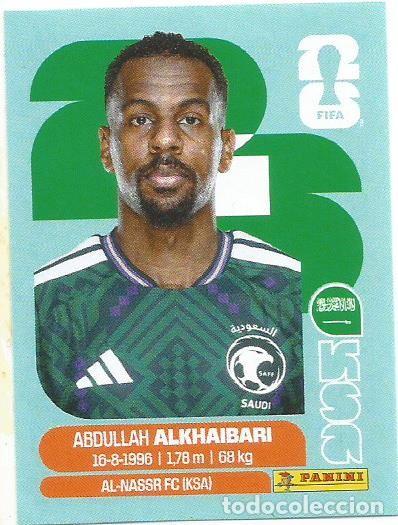 Cromos de F&uacute;tbol: MUNDIAL FIFA CUP 2026 - STICKER - ARABIA SAUD&Iacute; -ABDULLAH ALKHAIBARI - KSA 11