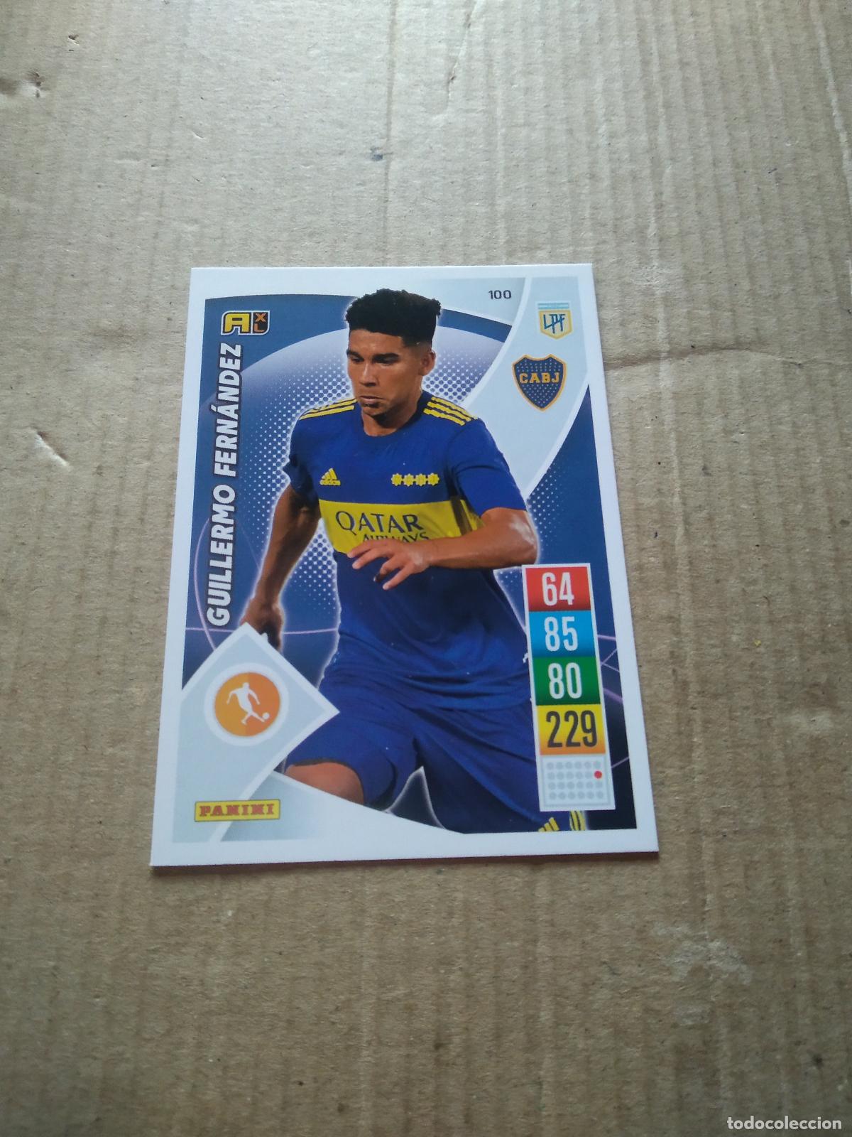 Cromos de F&uacute;tbol: 100 GUILLERMO FERNANDEZ BOCA JUNIORS CROMO FUTBOL ARGENTINO 21-22 PANINI LIGA ARGENTINA 2021-2022
