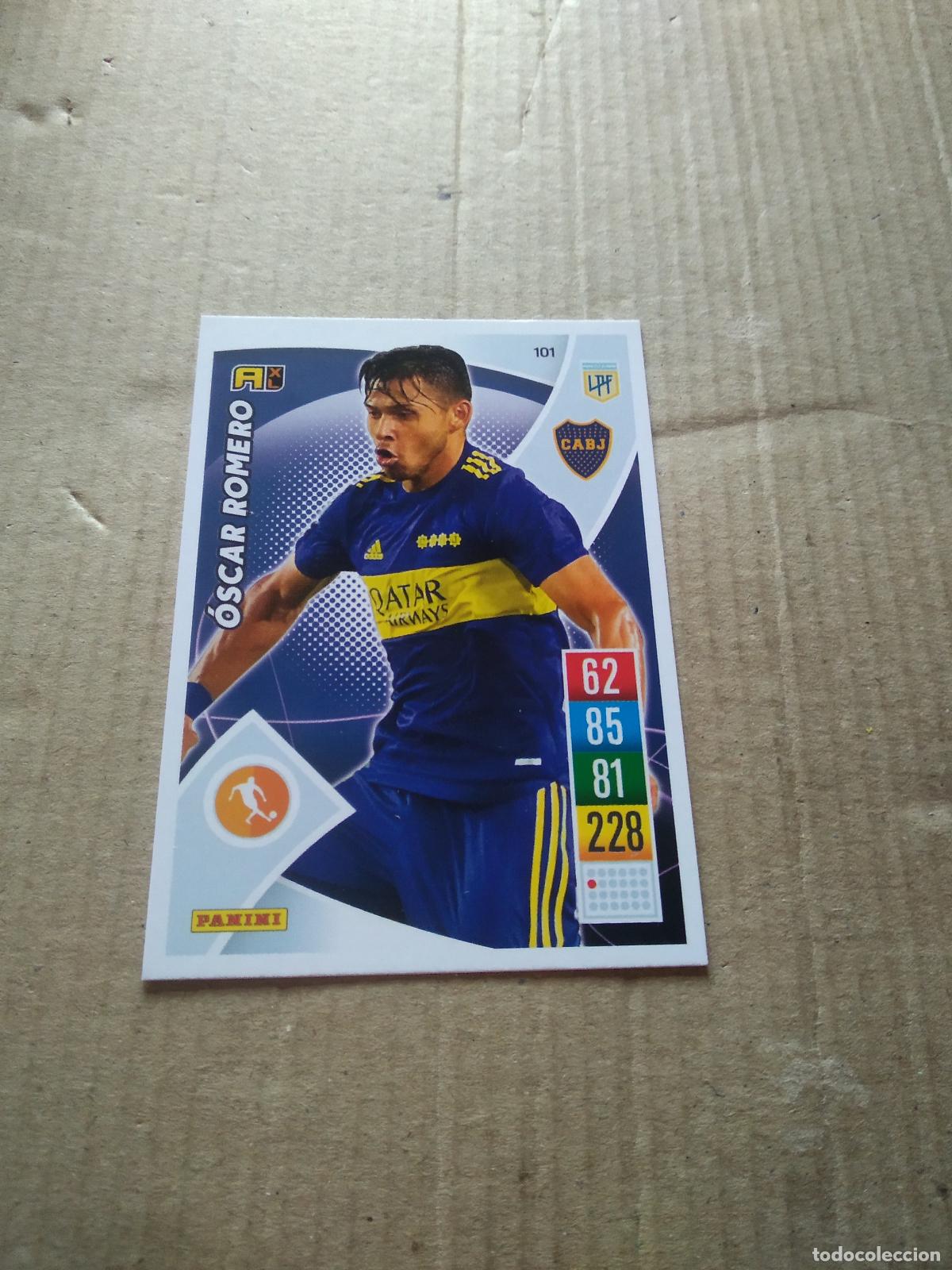 Cromos de F&uacute;tbol: 101 OSCAR ROMERO BOCA JUNIORS CROMO FUTBOL ARGENTINO 21-22 PANINI LIGA ARGENTINA 2021-2022