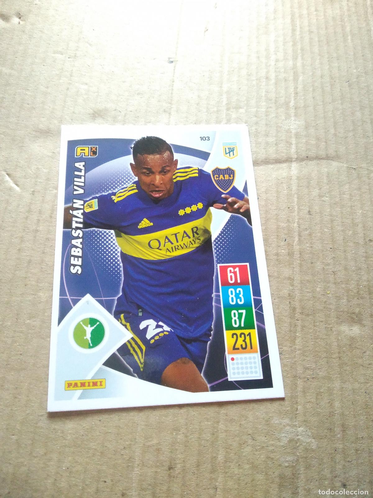 Cromos de F&uacute;tbol: 103 SEBASTIAN VILLA BOCA JUNIORS CROMO FUTBOL ARGENTINO 21-22 PANINI LIGA ARGENTINA 2021-2022