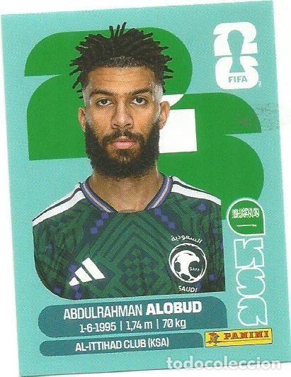 Cromos de F&uacute;tbol: MUNDIAL FIFA CUP 2026 - STICKER - ARABIA SAUD&Iacute; -ABDULRAHMAN ALOBUD - KSA 17