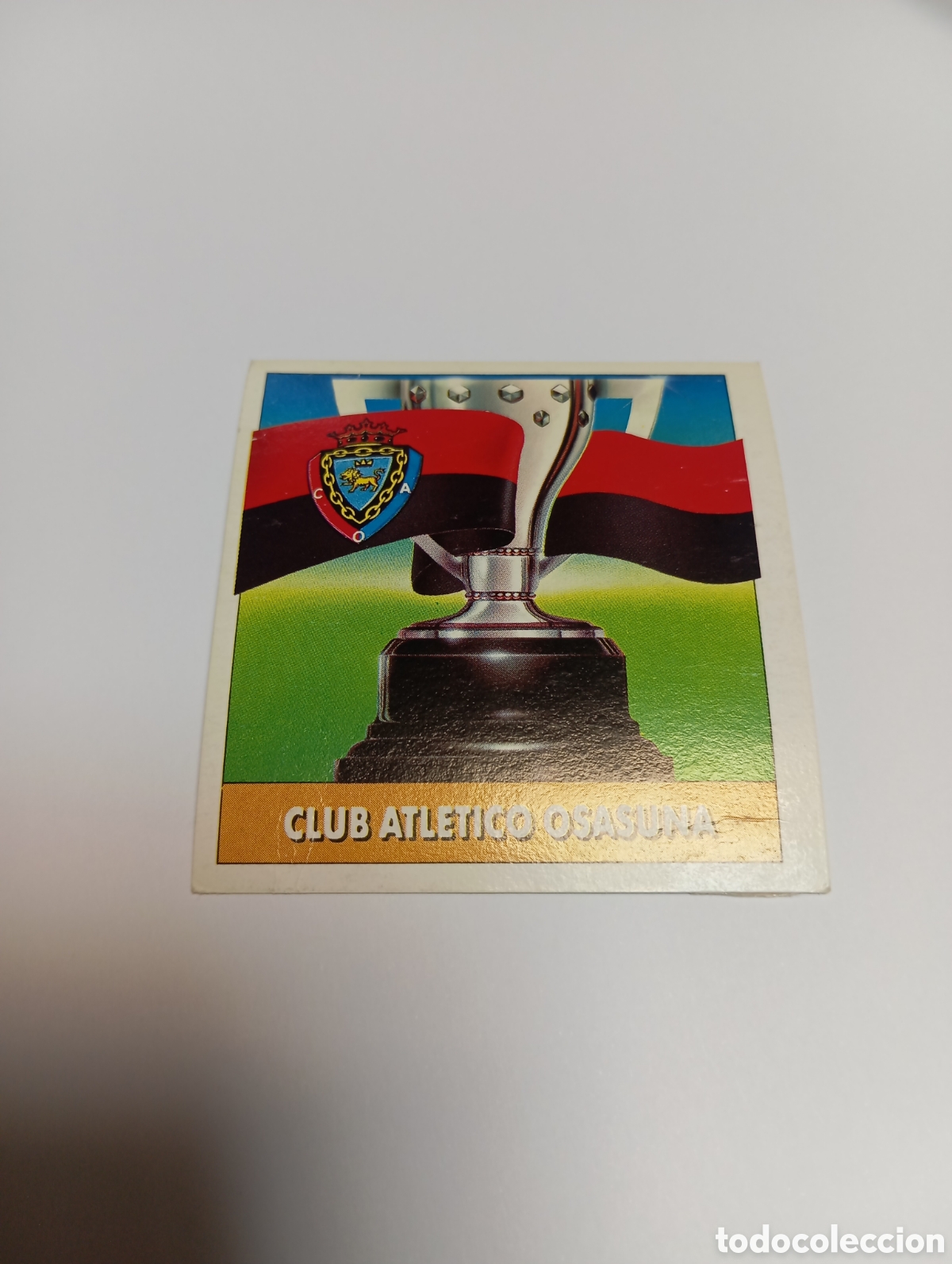 Cromos de F&uacute;tbol: ESCUDO Osasuna Liga Este 1992 1993 Panini 92 93 RECUPERADO