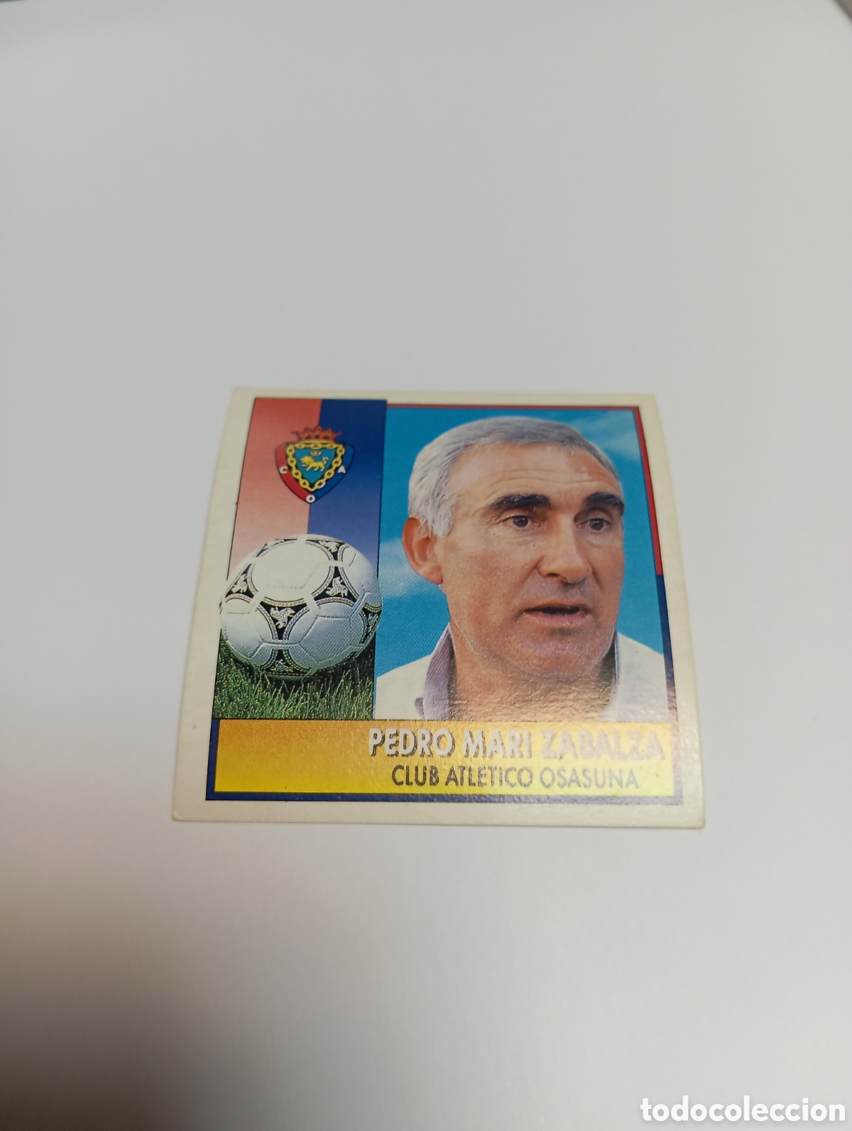 Cromos de F&uacute;tbol: ENTRENADOR ZABALZA Osasuna Liga Este 1992 1993 Panini 92 93 NUEVO SIN PEGAR