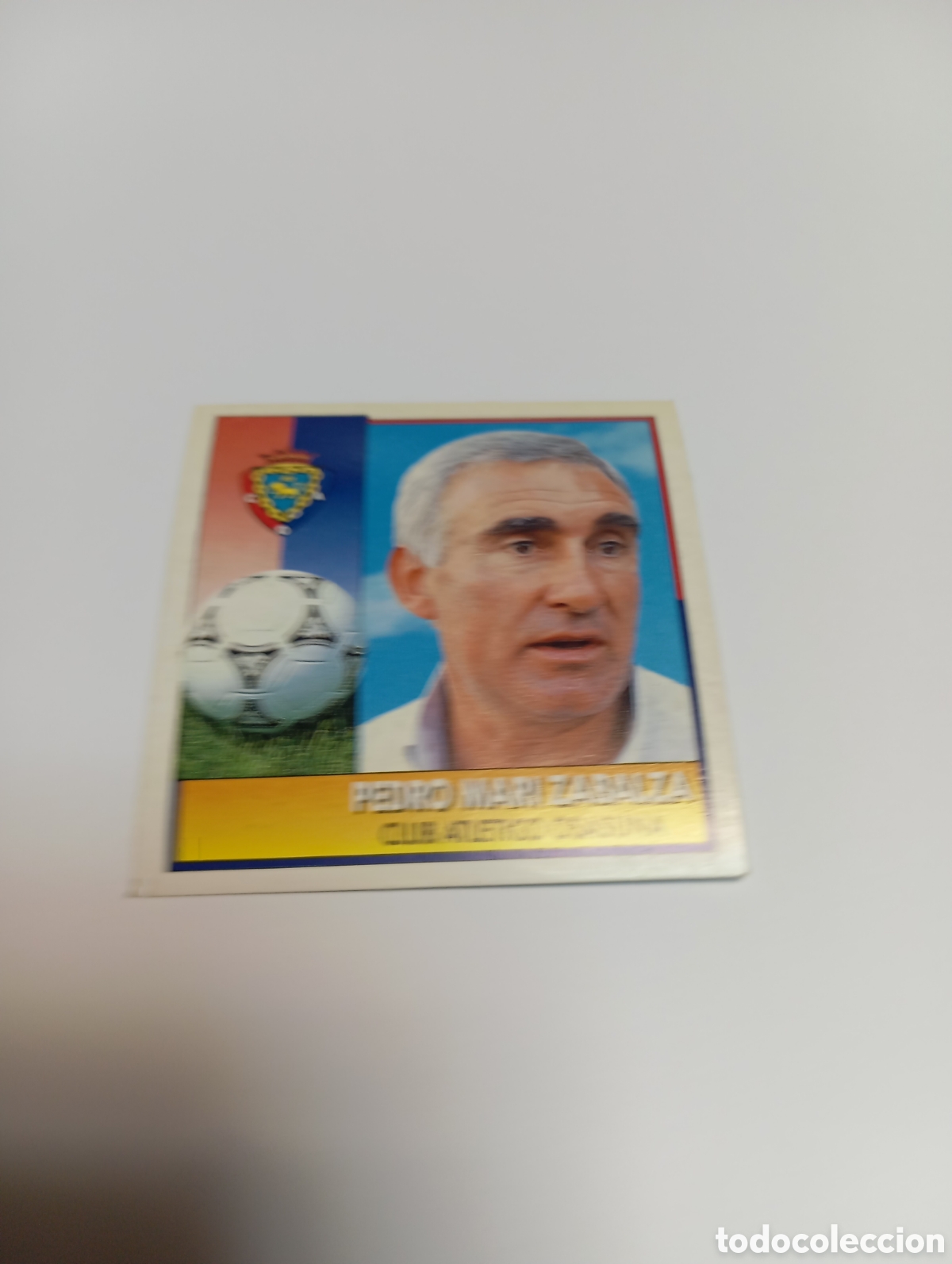 Cromos de F&uacute;tbol: ENTRENADOR ZABALZA Osasuna Liga Este 1992 1993 Panini 92 93 NUEVO SIN PEGAR