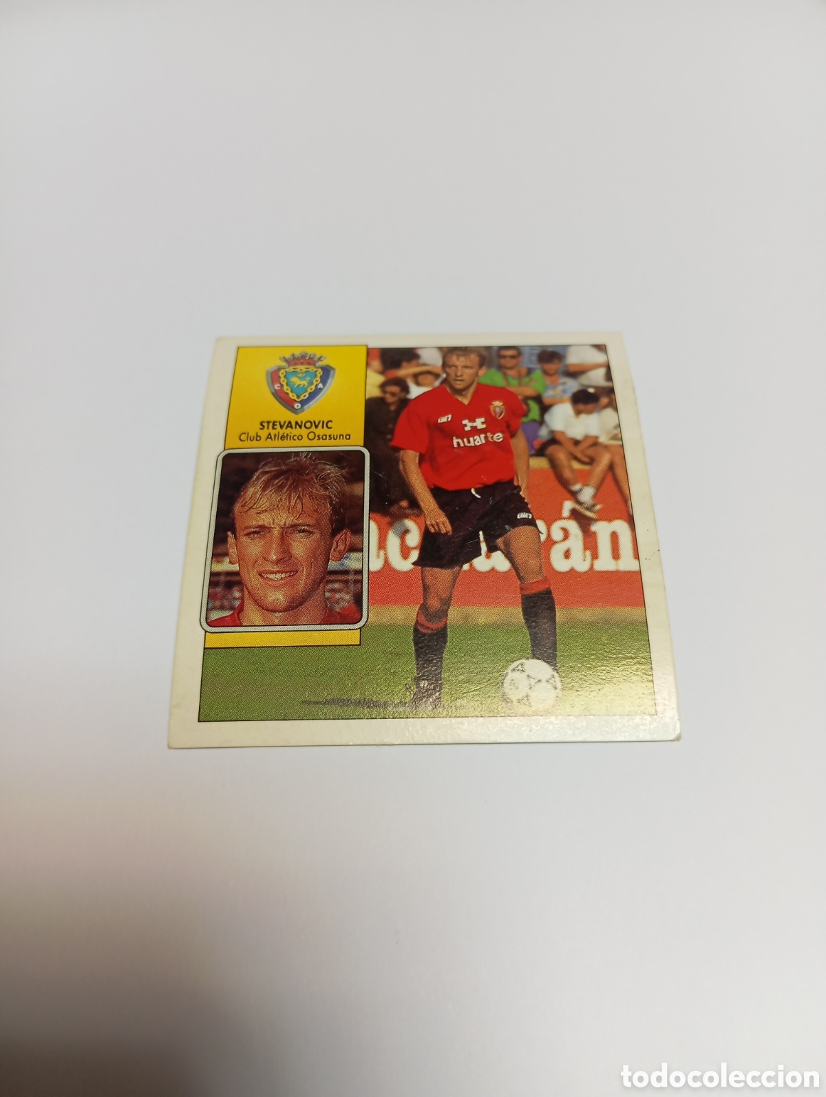 Cromos de F&uacute;tbol: STEVANOVIC Osasuna Liga Este 1992 1993 Panini 92 93 RECUPERADO
