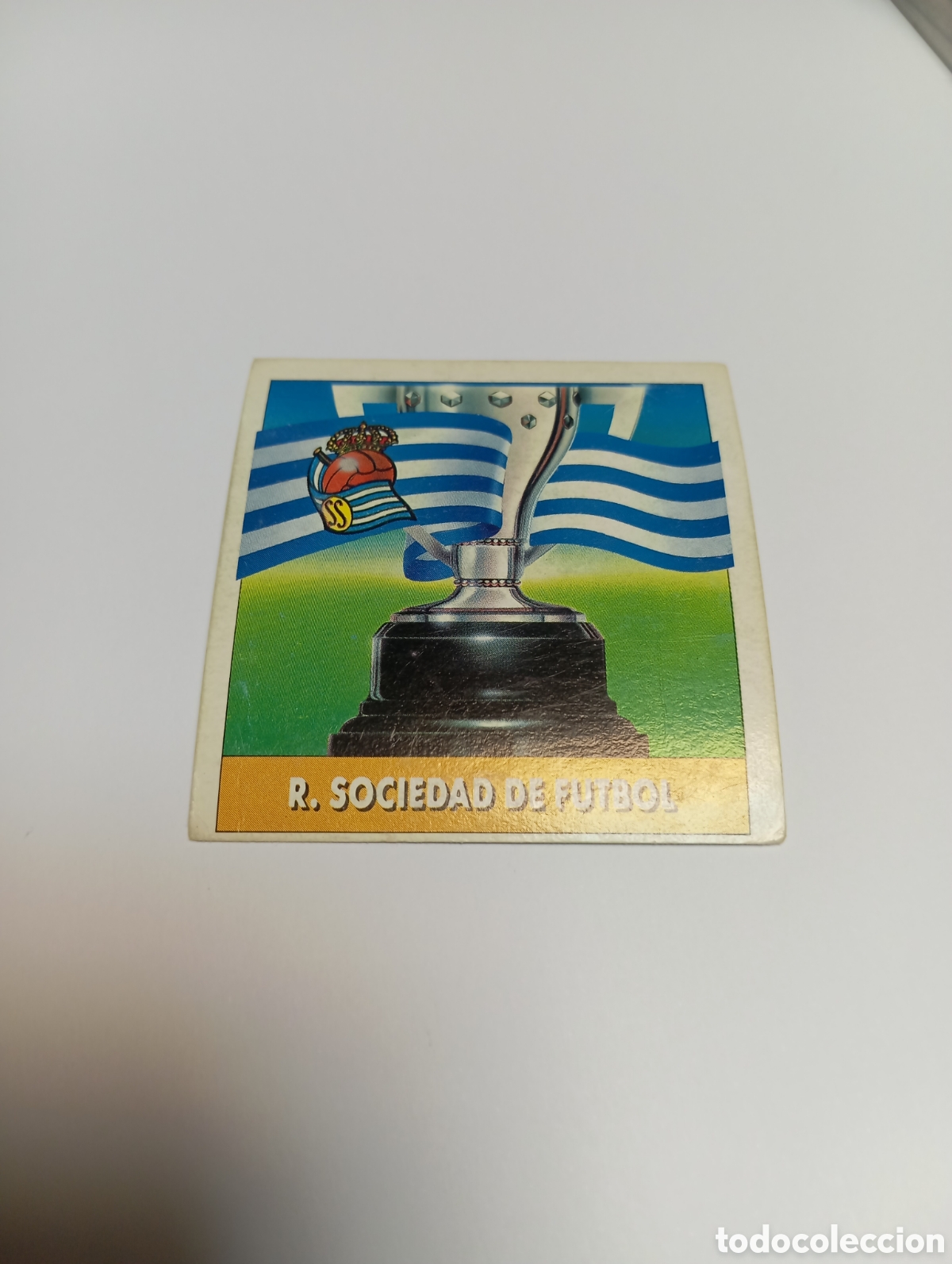 Cromos de F&uacute;tbol: ESCUDO Real Sociedad Liga Este 1992 1993 Panini 92 93 NUEVO SIN PEGAR