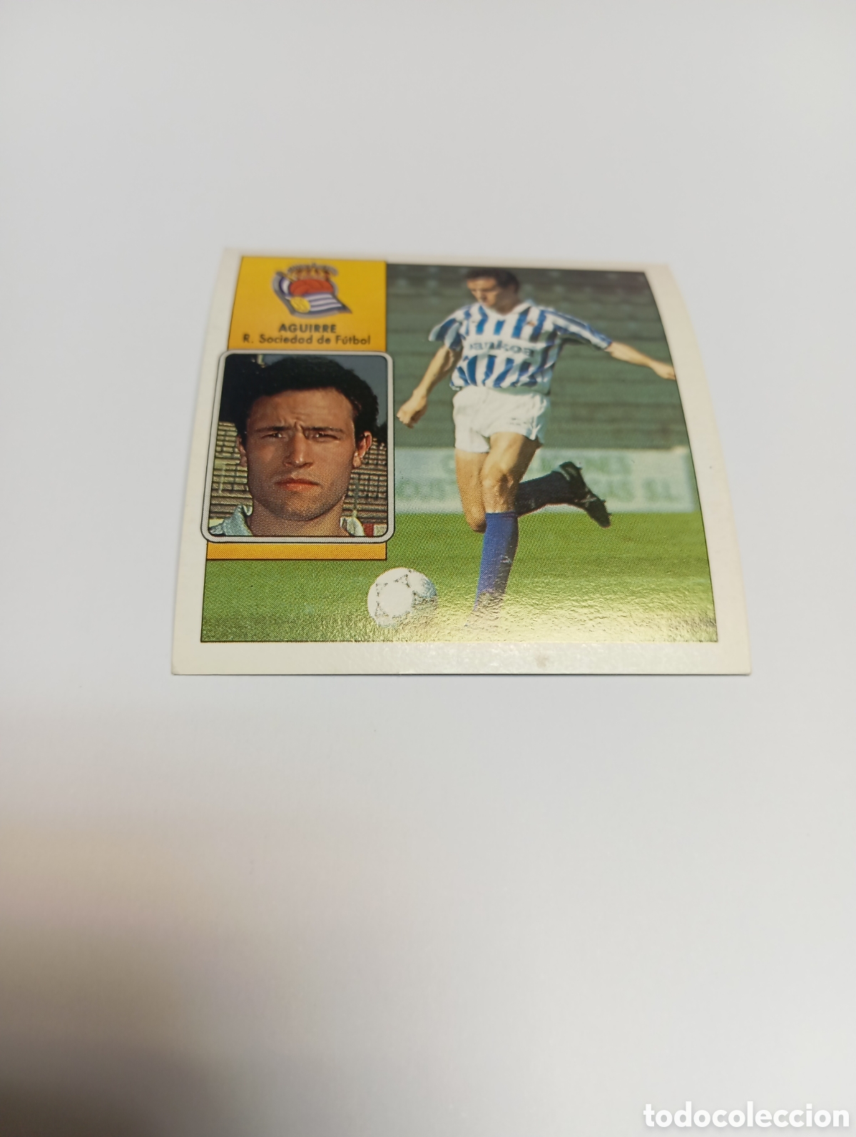 Cromos de F&uacute;tbol: AGUIRRE Real Sociedad Liga Este 1992 1993 Panini 92 93 NUEVO SIN PEGAR