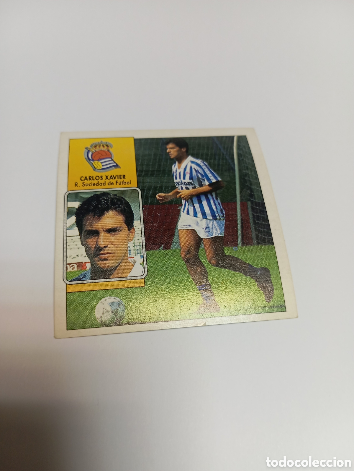 Cromos de F&uacute;tbol: CARLOS XAVIER Real Sociedad Liga Este 1992 1993 Panini 92 93 NUEVO SIN PEGAR