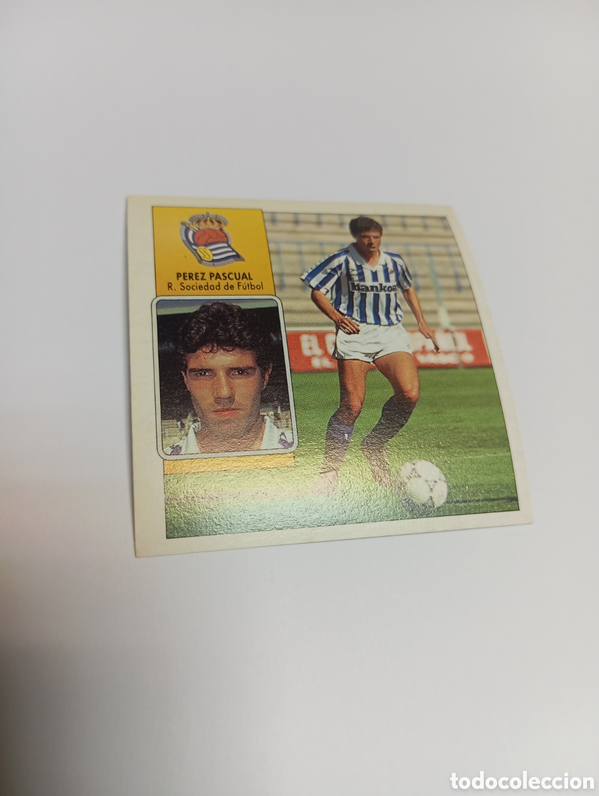 Cromos de F&uacute;tbol: PEREZ PASCUAL Real Sociedad Liga Este 1992 1993 Panini 92 93 NUEVO SIN PEGAR
