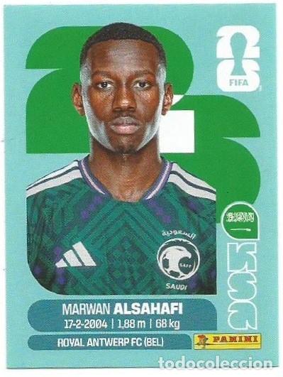 Cromos de F&uacute;tbol: MUNDIAL FIFA CUP 2026 - STICKER - ARABIA SAUD&Iacute; - MARWAN ALSAHAFI - KSA 15