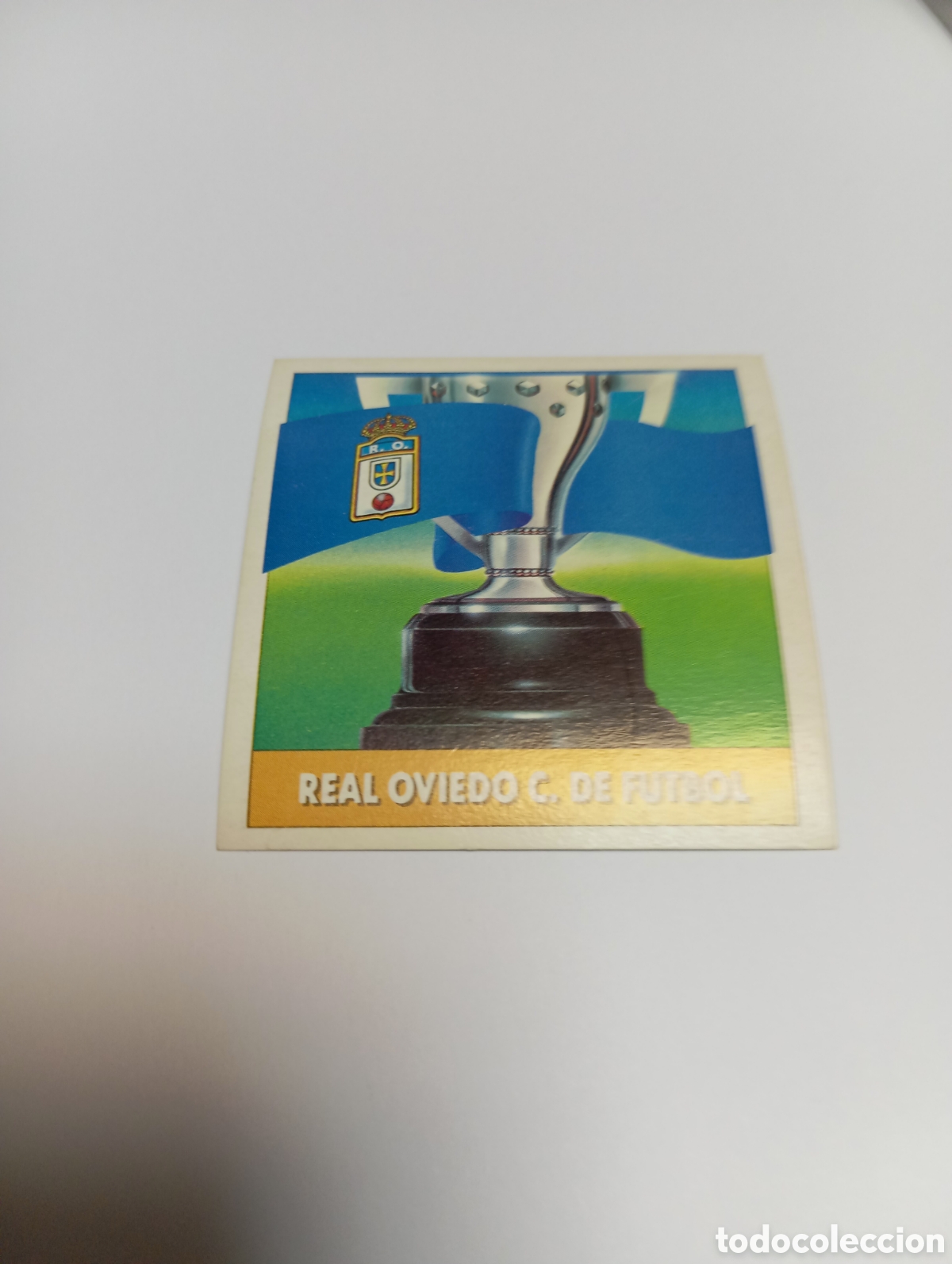 Cromos de F&uacute;tbol: ESCUDO Oviedo Liga Este 1992 1993 Panini 92 93 NUEVO SIN PEGAR