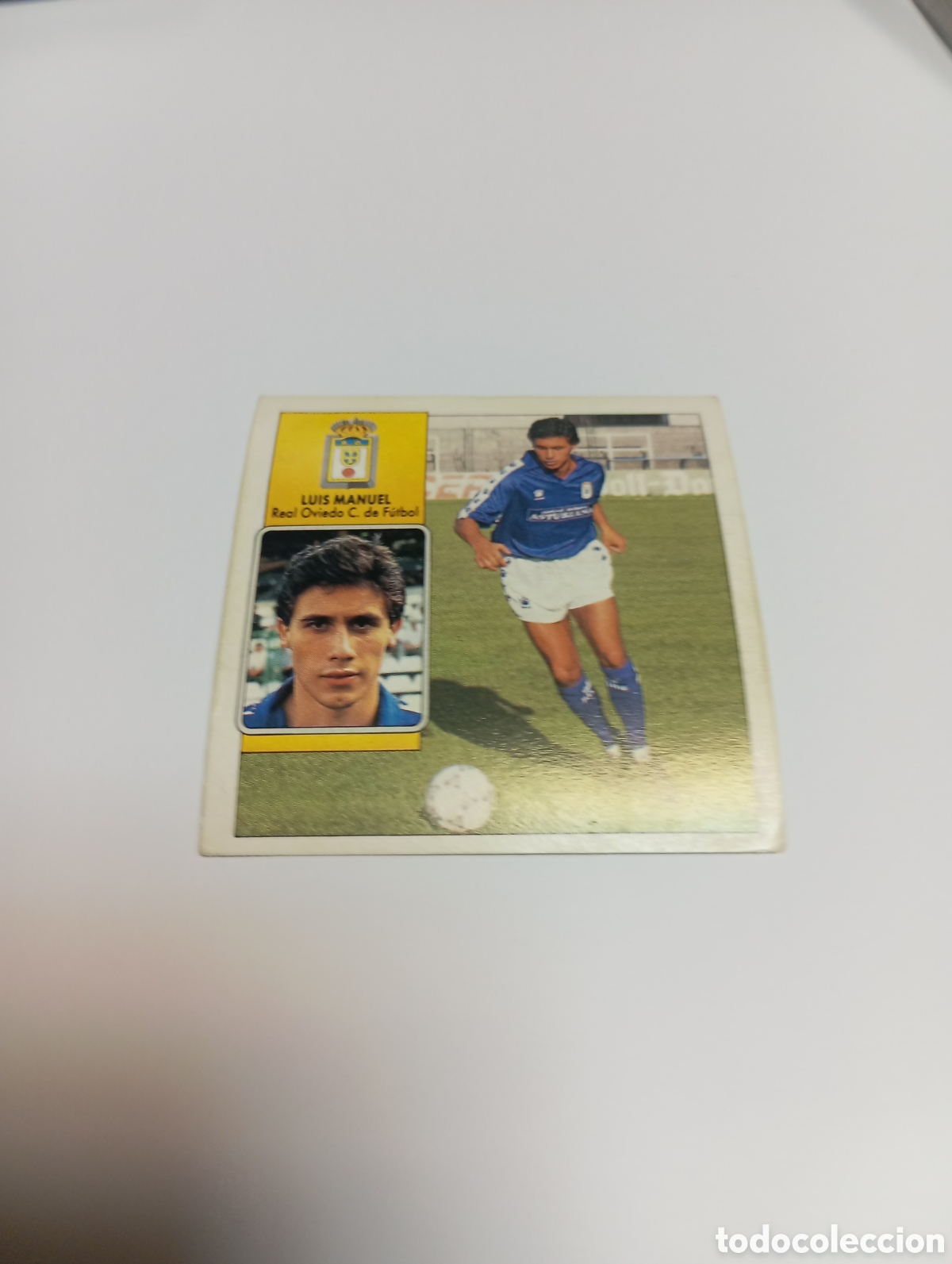 Cromos de F&uacute;tbol: LUIS MANUEL Oviedo Liga Este 1992 1993 Panini 92 93 NUEVO SIN PEGAR