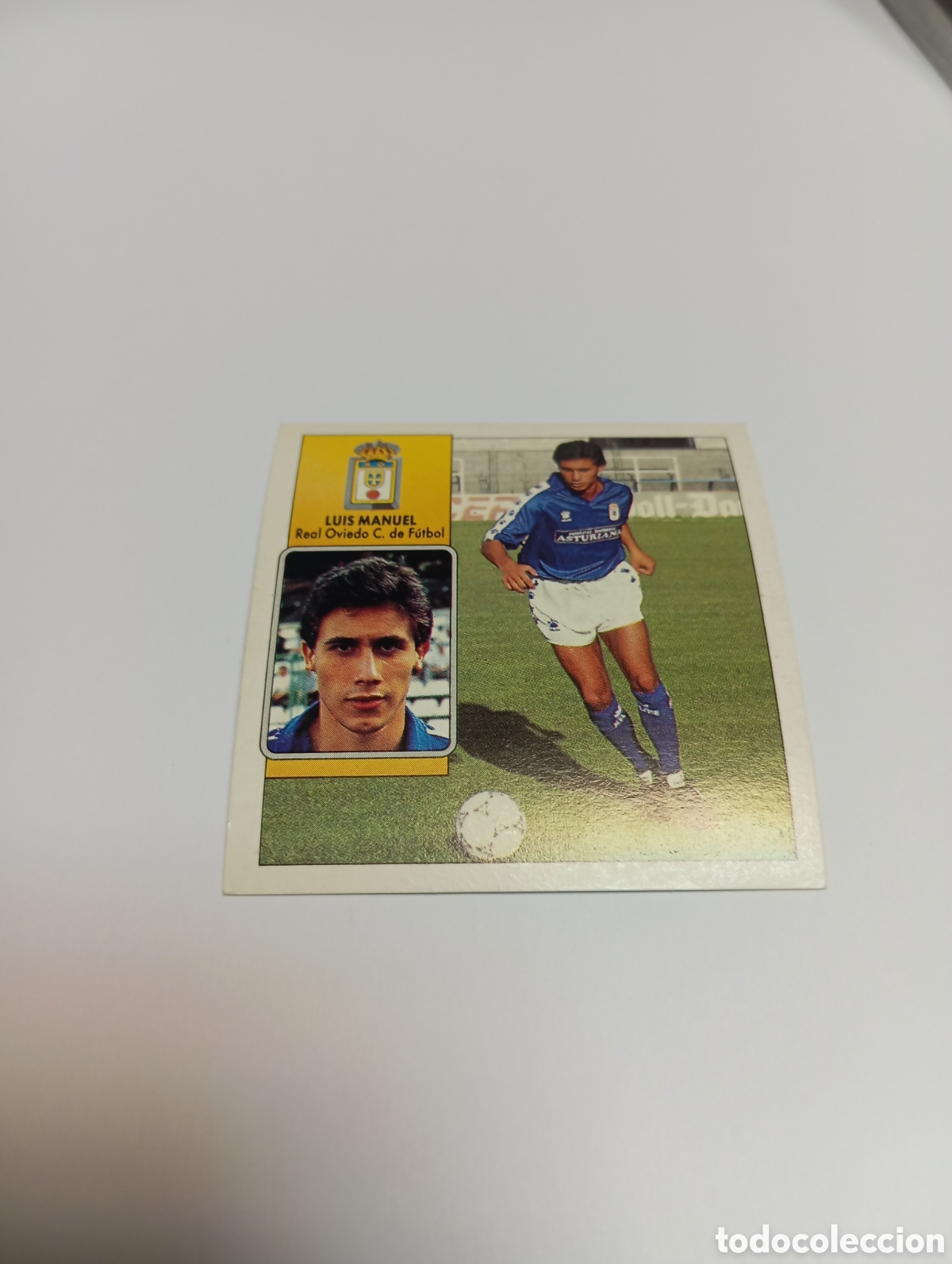 Cromos de F&uacute;tbol: LUIS MANUEL Oviedo Liga Este 1992 1993 Panini 92 93 NUEVO SIN PEGAR